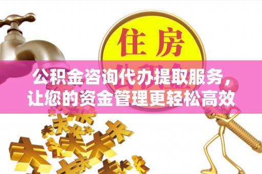 吉州公积金咨询代办提取服务，让您的资金管理更轻松高效